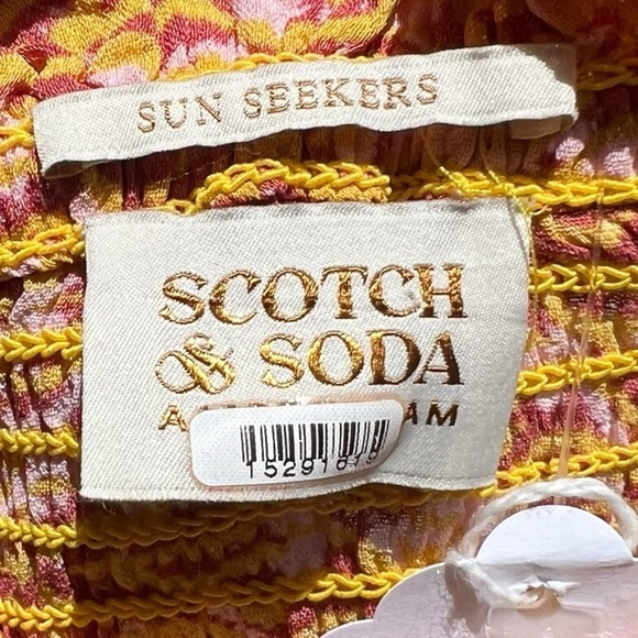 🌻Scotch & Soda Smocked Beach Tank Top Size Medium - Picture 8 of 11